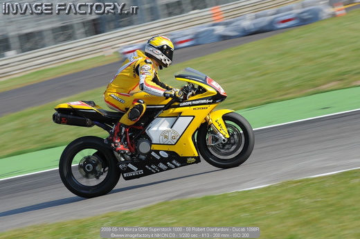 2008-05-11 Monza 0284 Superstock 1000 - 58 Robert Gianfardoni - Ducati 1098R